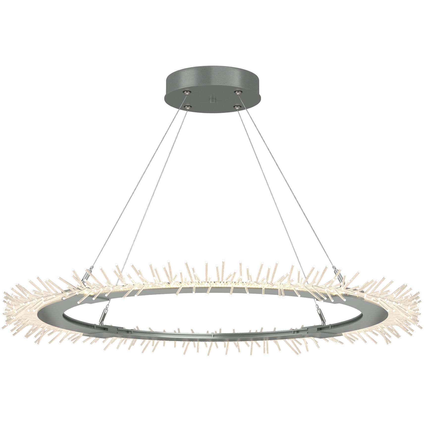 Anemone LED 36.9 inch Vintage Platinum Pendant Ceiling Light, Circular