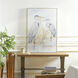 Egret Light Blue and Cream Wall Art