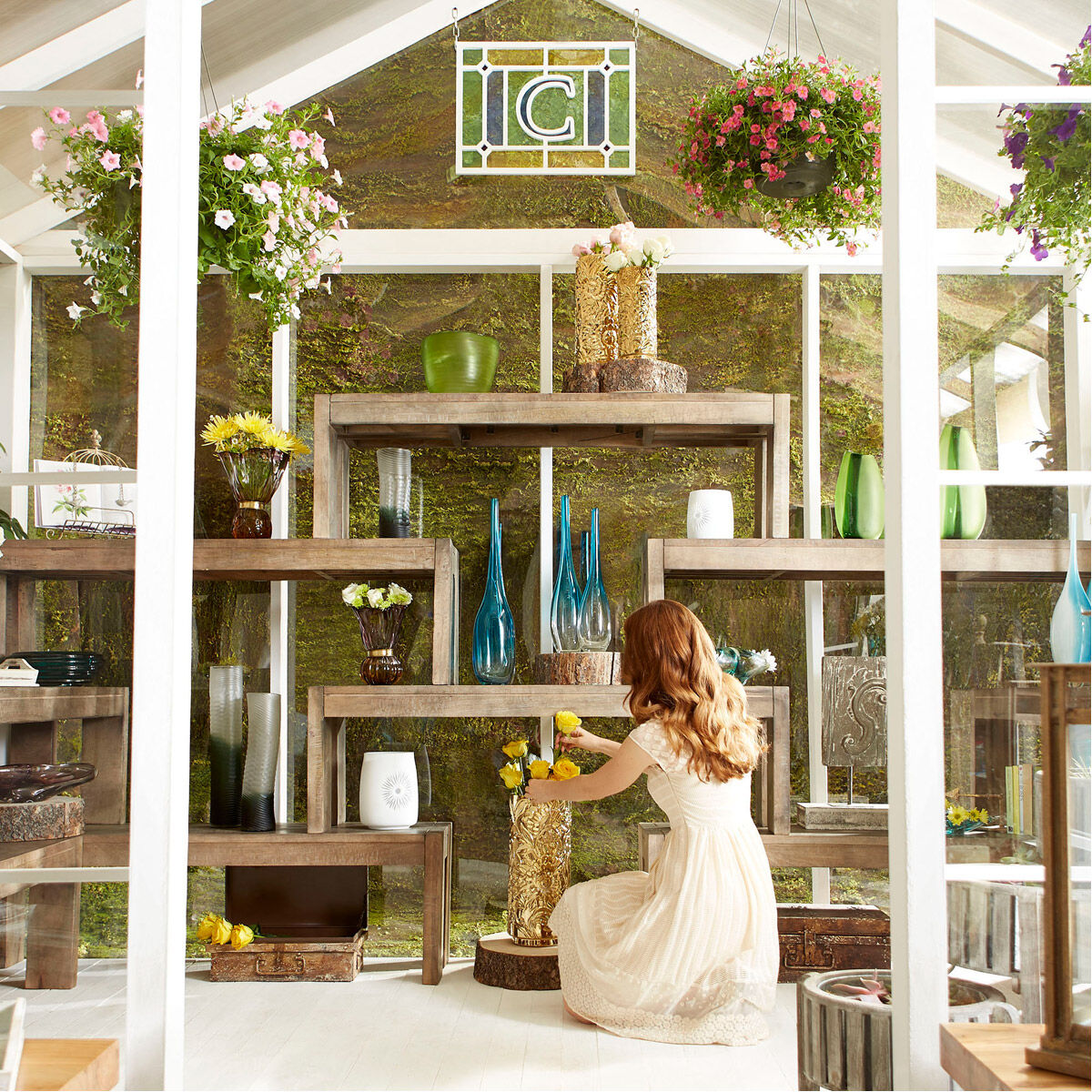 Swirly 17 X 6 inch Vase, Small