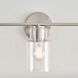 Drew & Jonathan Sayward 3 Light 24 inch Brushed Steel Wall Bath Fixture Wall Light