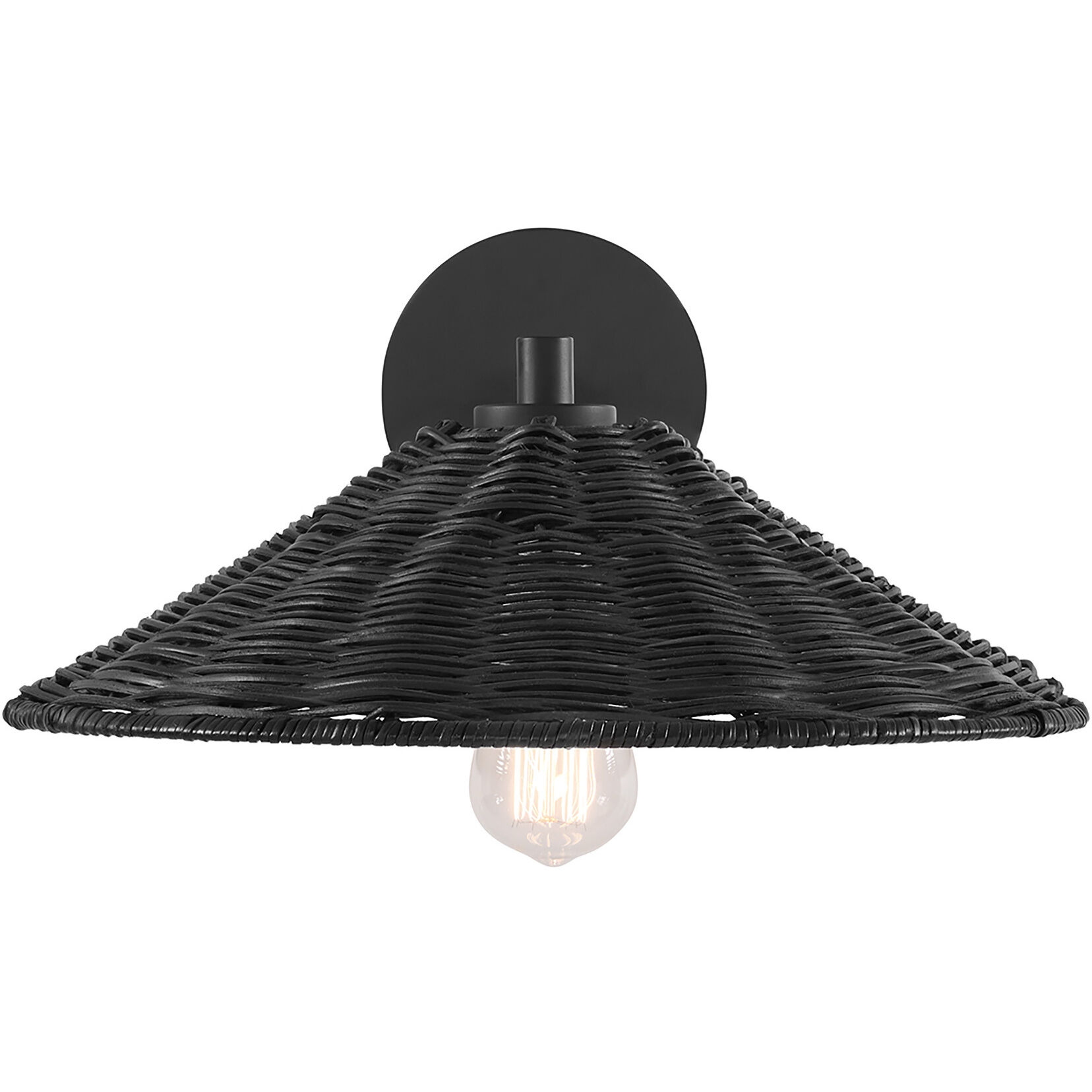 Bohemian 1 Light 15 inch Matte Black Wall Sconce Wall Light