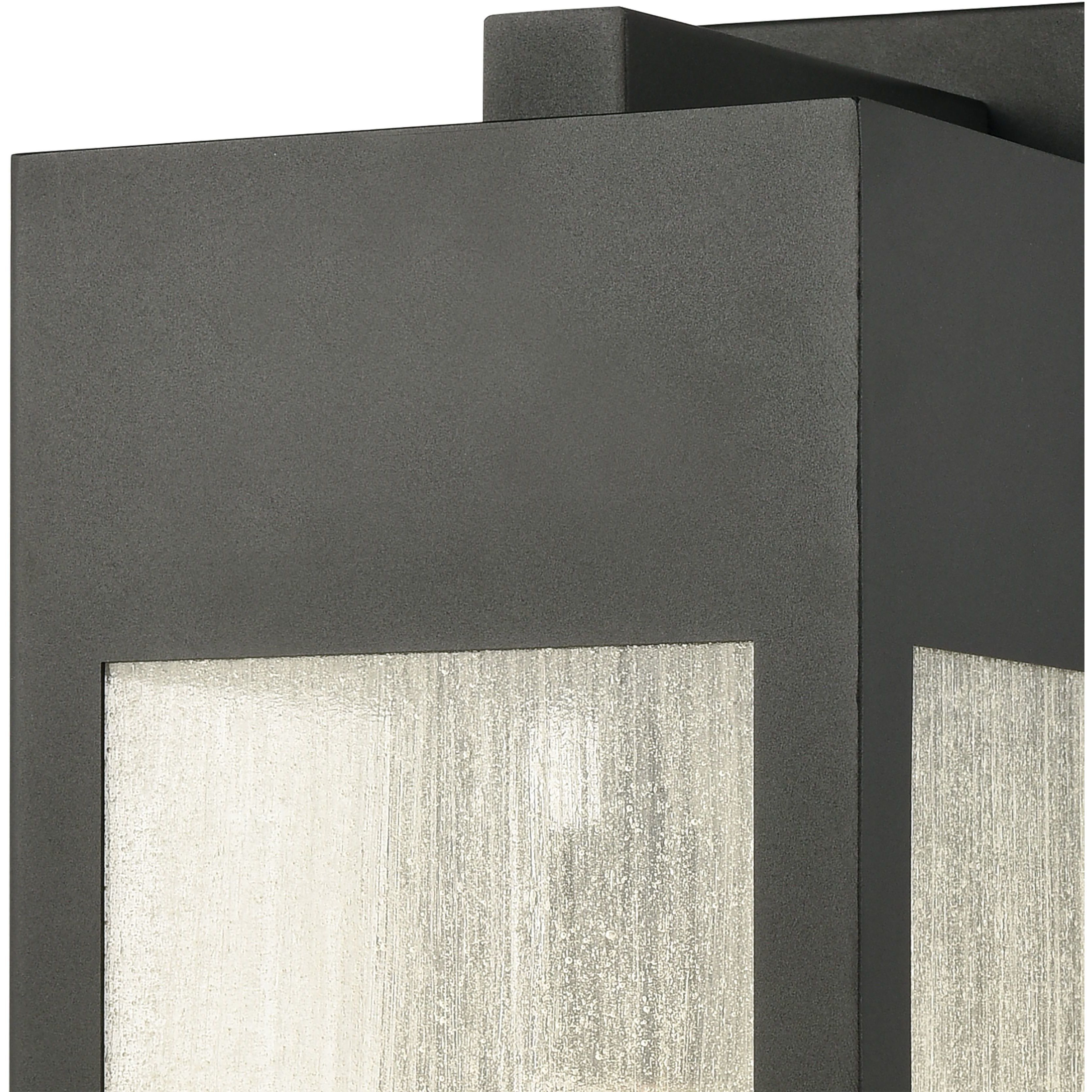 Angus 1 Light 20 inch Charcoal with Clear Outdoor Wall Sconce