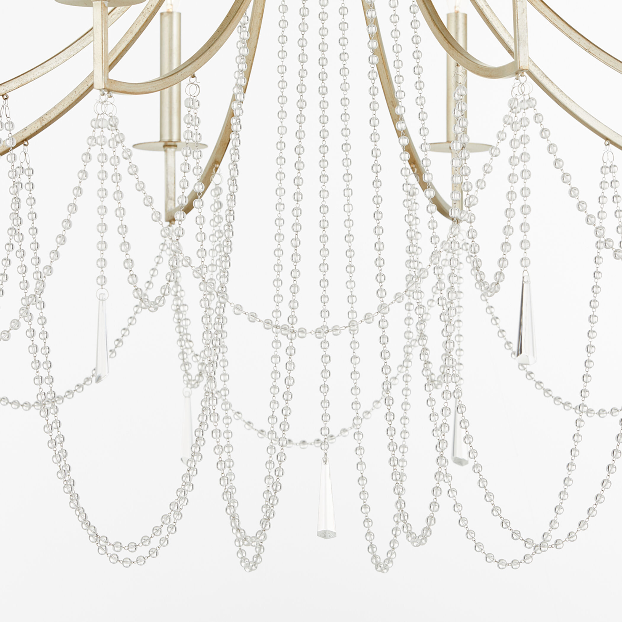 Malin 8 Light 40 inch Antique Silver Chandelier Ceiling Light