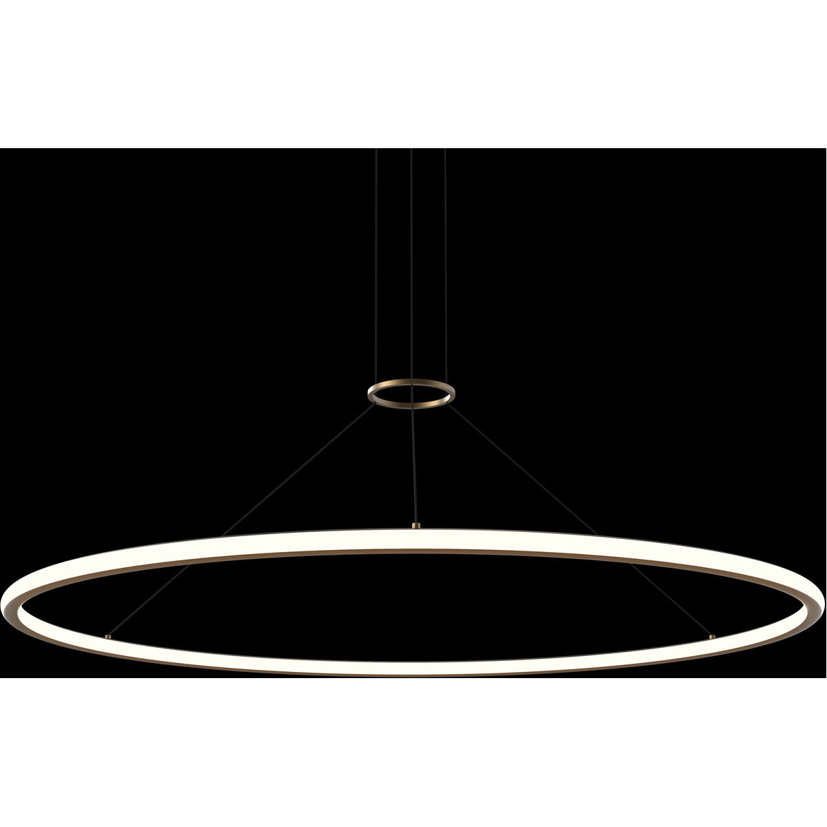 Luna LED 62 inch Painted Brass Pendant Ceiling Light