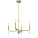 Viremont 4 Light 22 inch Vintage Brass Chandelier Ceiling Light