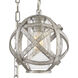 Open Air Carson 3 Light 21 inch Weathered Zinc Outdoor Pendant