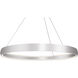 Halo LED 71.63 inch Brushed Silver Pendant Ceiling Light