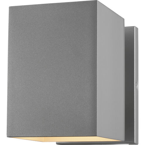 Pohl 1 Light 7 inch Painted Brushed Nickel Outdoor Wall Lantern