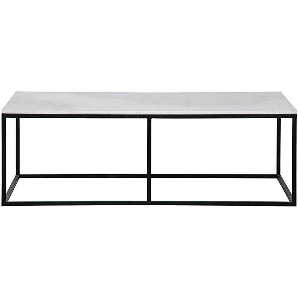 Lois 56 X 30 inch Matte Black Coffee Table