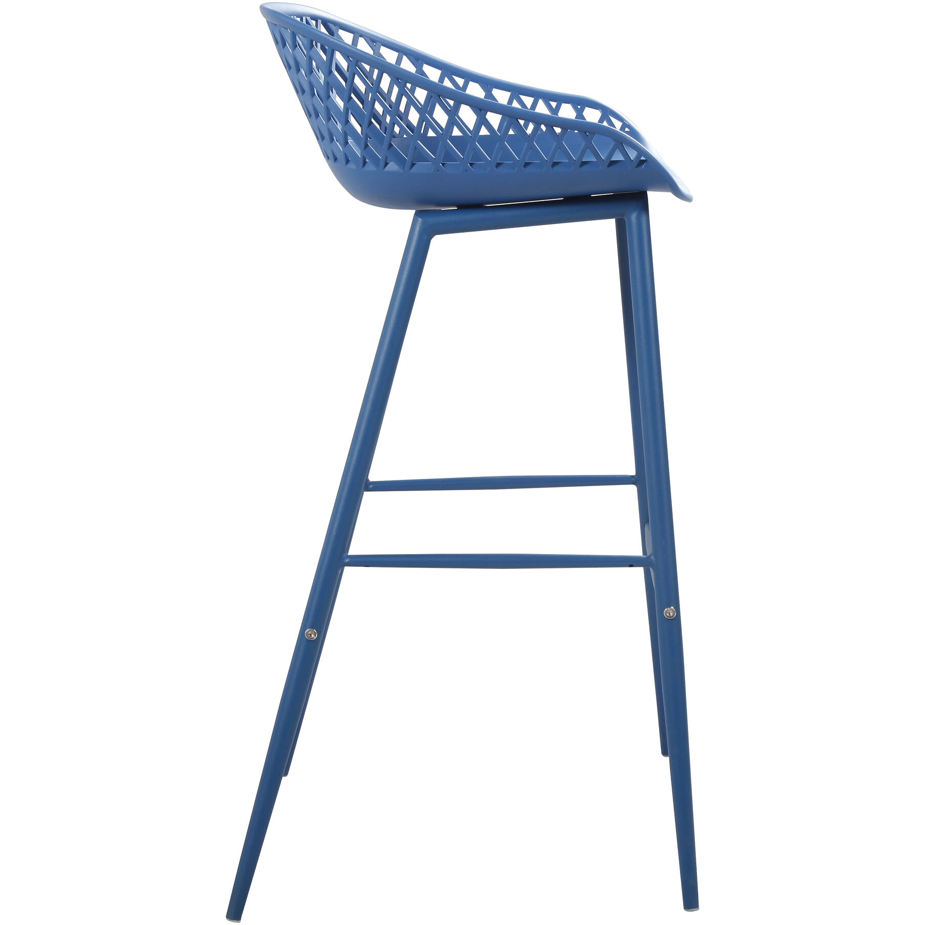 Piazza 37 inch Blue Outdoor Barstool