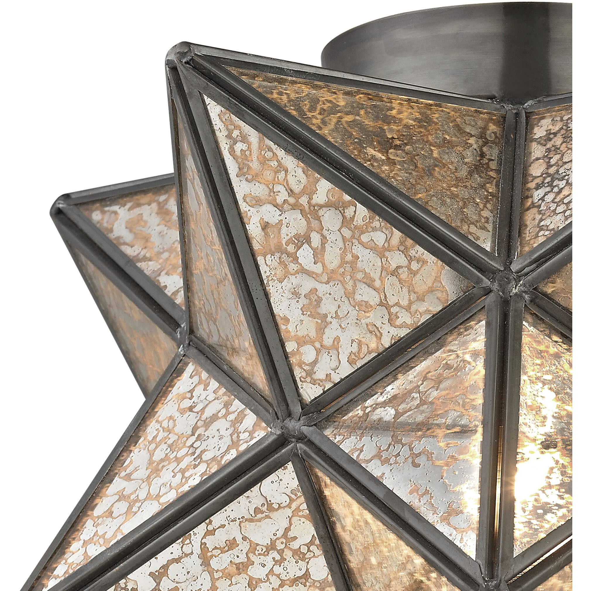 Elk Home Moravian Star 1 Light Flush Mount Bronze 1145 004
