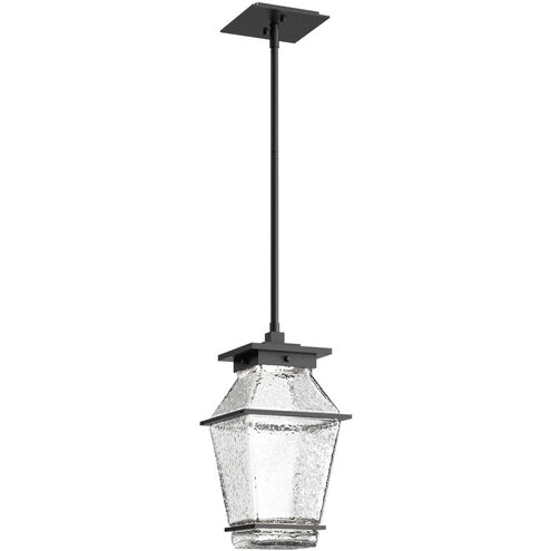 Landmark LED 7.3 inch Textured Black Outdoor Pendant in 3000K LED
