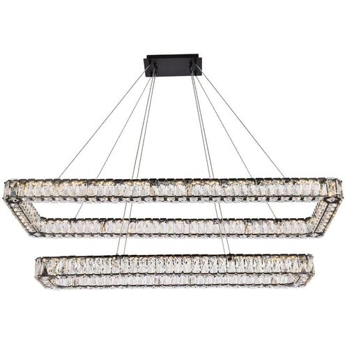 Monroe 2 Light 50 inch Black Pendant Ceiling Light