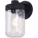Juno 1 Light 10.25 inch Black Outdoor Wall Lantern