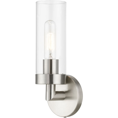 Ludlow 1 Light 4 inch Brushed Nickel ADA Single Sconce Wall Light, Single
