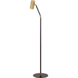 Cavendish 42 inch 6 watt Weathered Brass and Black Floor Lamp Portable Light