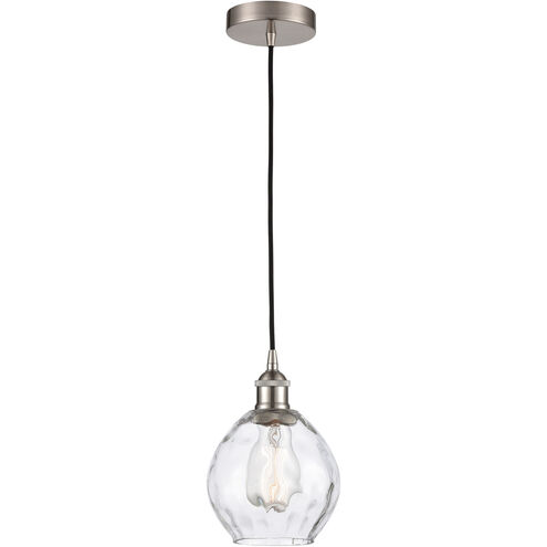 Edison Waverly 1 Light 6 inch Brushed Satin Nickel Mini Pendant Ceiling Light