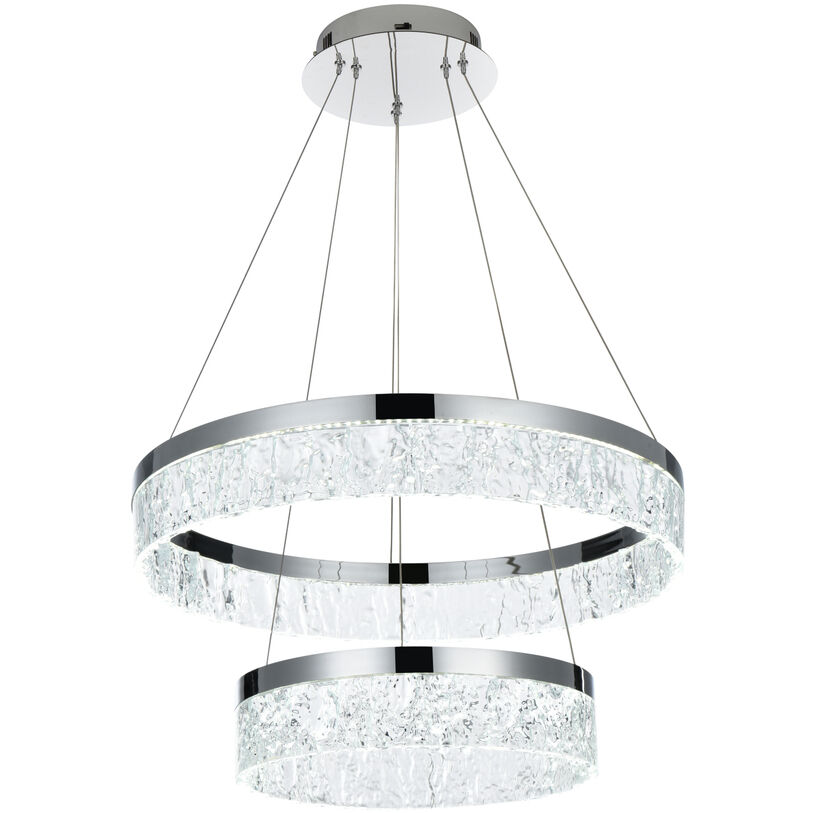 Linden 2 Light 22 inch Chrome Chandelier Ceiling Light