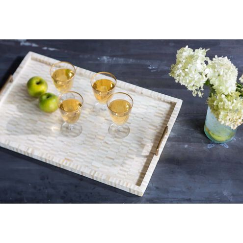 Multi-Tone Natural Serving Tray