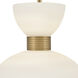 Lisa McDennon Tallulah 3 Light 14 inch Lacquered Brass Pendant Ceiling Light