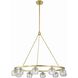 Aragon 10 Light 36 inch Soft Brass Chandelier Ceiling Light