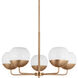 Alvin 5 Light 26 inch Satin Brass Chandelier Ceiling Light