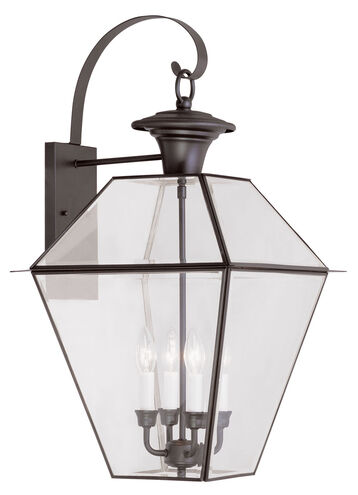 Westover 4 Light 28 inch Bronze Outdoor Wall Lantern