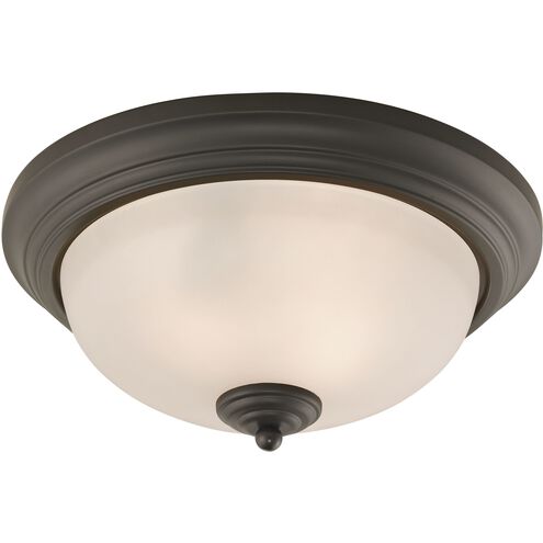 Huntington 2 Light 13 inch Oil Rubbed Bronze Flush Mount Ceiling Light
