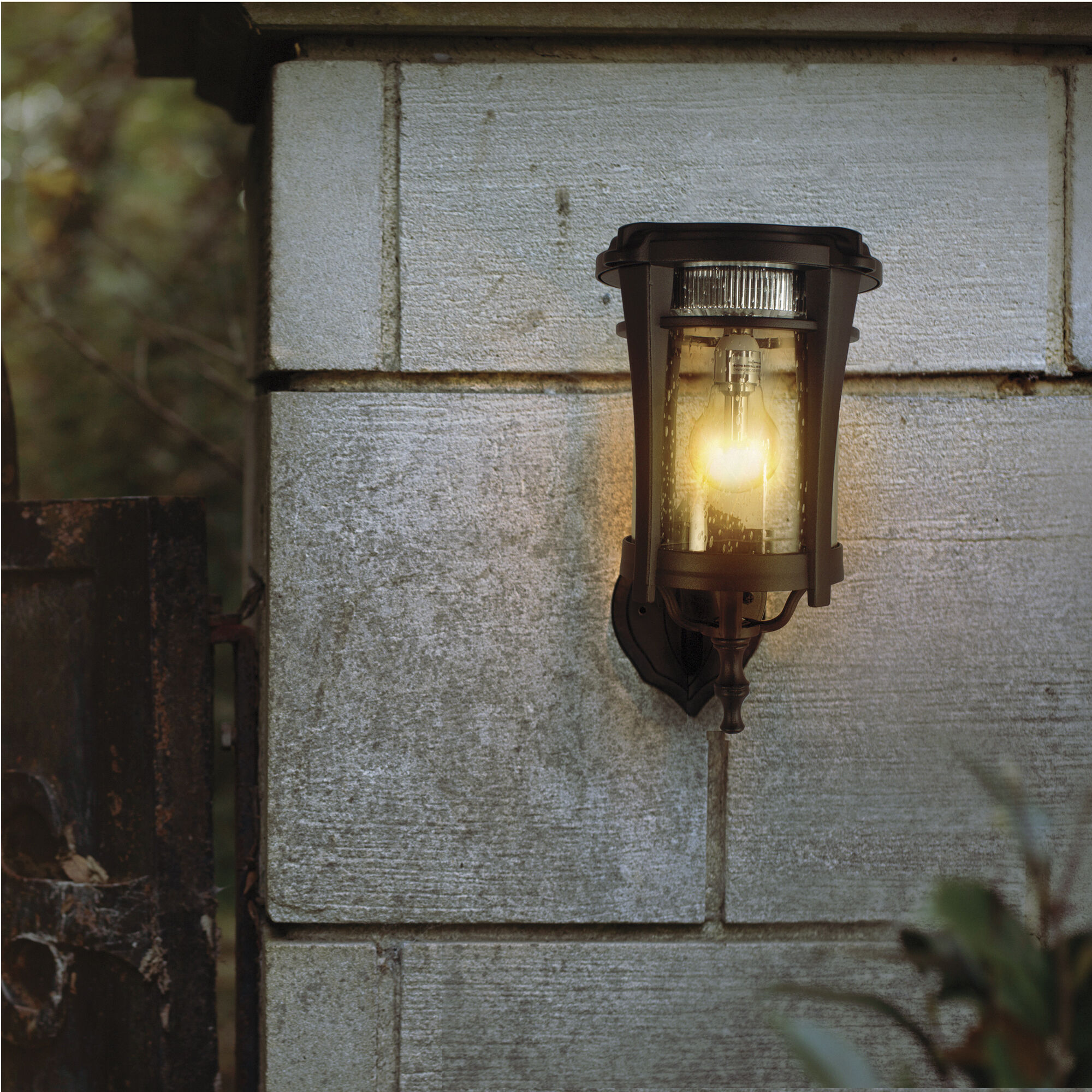 Aurora 1 Light 13 inch Black Outdoor Post Light, Solar