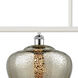 Ballston Large Fenton 4 Light 48 inch White and Polished Chrome Island Light Ceiling Light in Mercury Glass, Ballston
