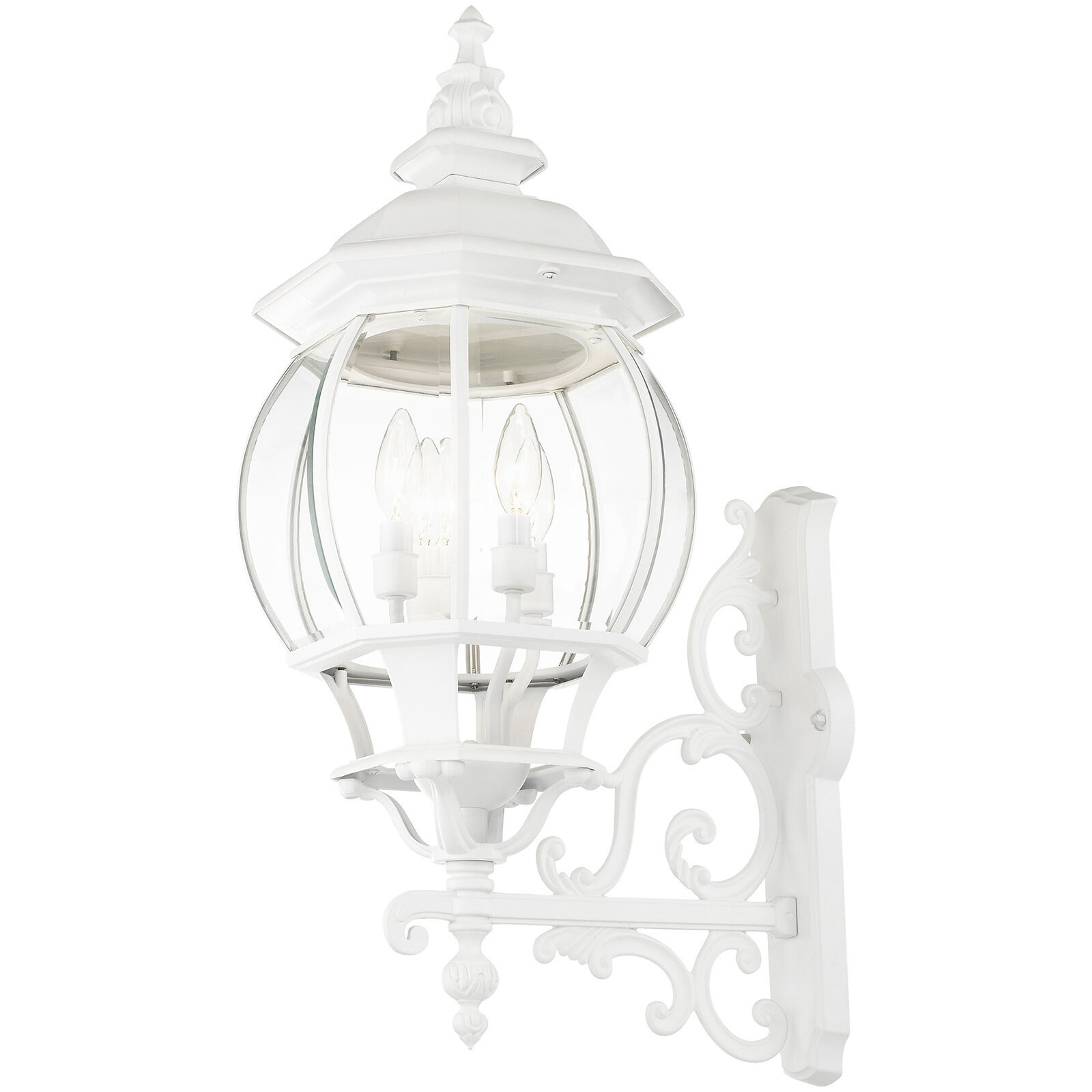 Frontenac 4 Light 29 inch Textured White Outdoor  Wall Lantern