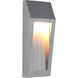 Wedge LED 11 inch Brushed Aluminum Outdoor Outdoor Wall Mount, Small