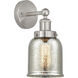 Bell 1 Light 6.5 inch Brushed Satin Nickel Sconce Wall Light