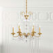 Helenia 6 Light 28 inch Heirloom Gold Chandelier Ceiling Light, Adjustable Height