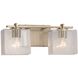 Fusion 14 inch Brushed Brass Bath Bar Wall Light