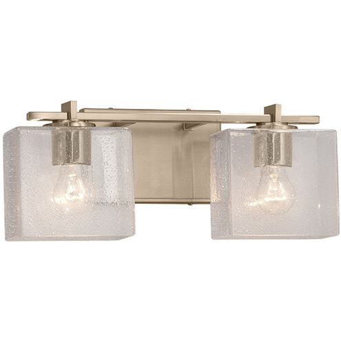 Fusion 14 inch Brushed Brass Bath Bar Wall Light