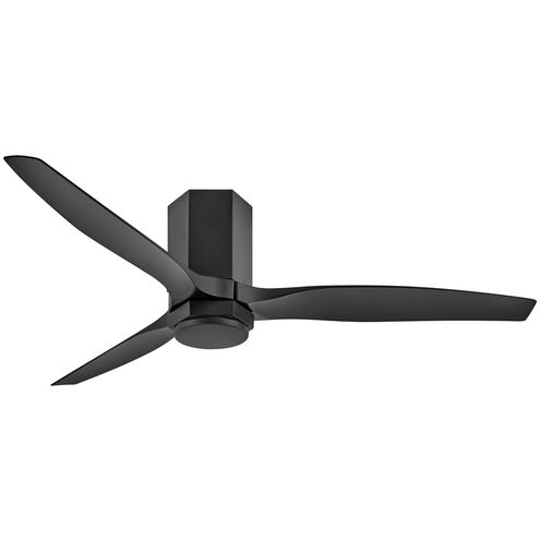 Facet 52 inch Matte Black Fan, Dual Mount