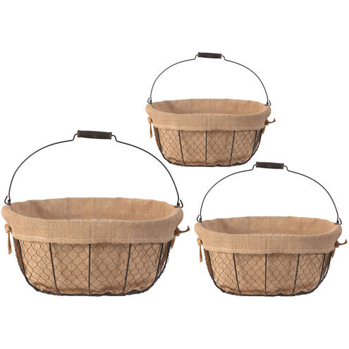 Joyce 16 X 8 inch Basket, Set of 3