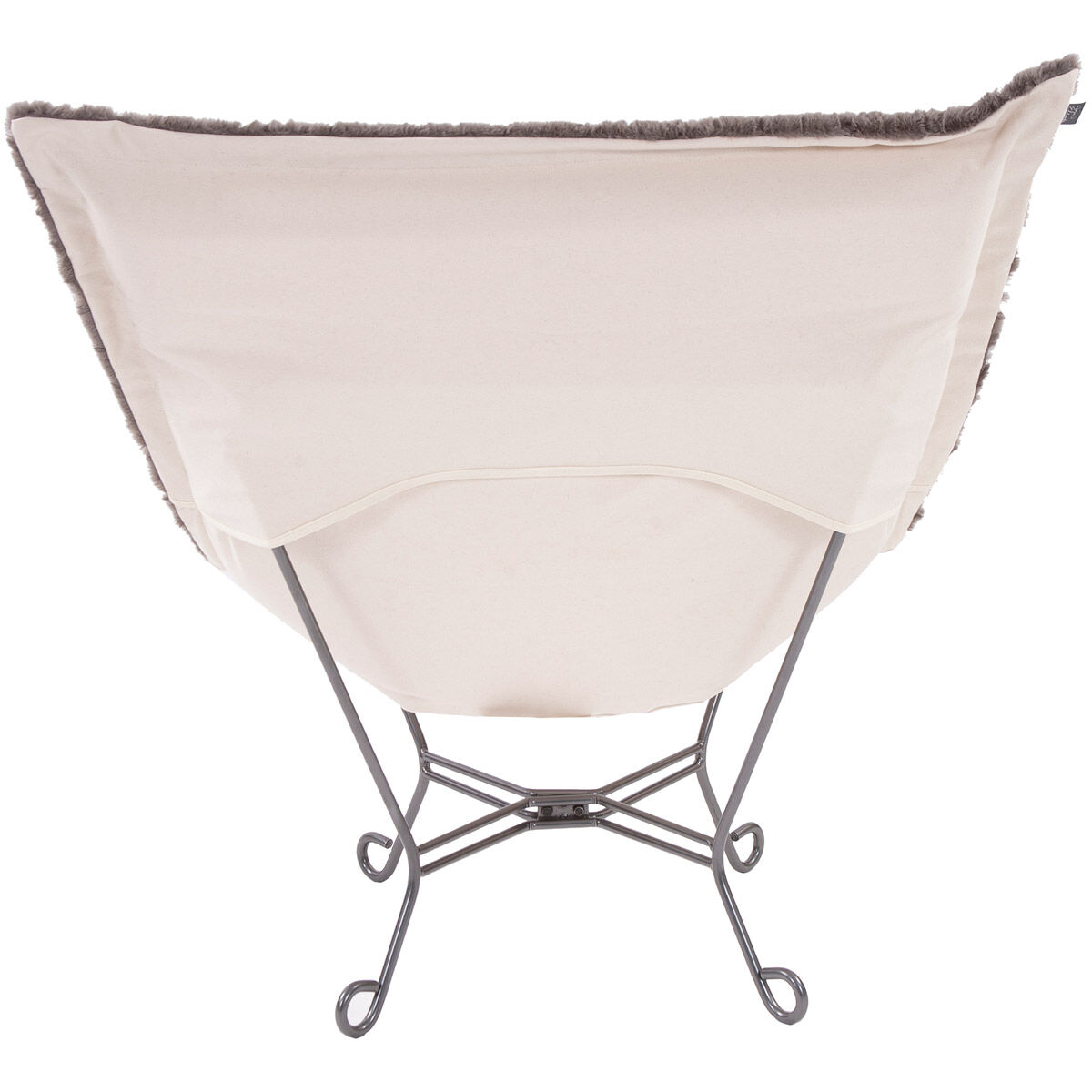 Puff Angora Stone Scroll Chair with Cover