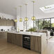 Kuppola 9.25 inch Soft Gold with Black Accents Pendant Ceiling Light, Globe