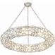 Palla 8 Light 32 inch Antique Silver Chandelier Ceiling Light