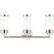 Hillcrest 3 Light 24 inch Polished Chrome Bath Vanity Wall Light