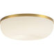 Jada 12 inch Brushed Gold Flush Mount Ceiling Light