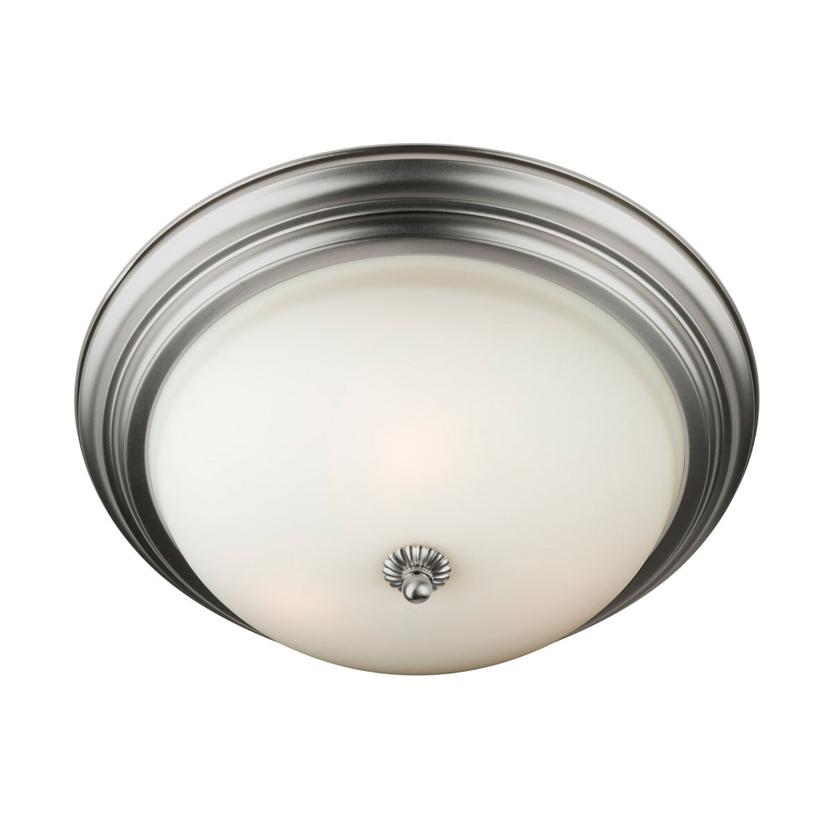 Signature 3 Light 16 inch Brushed Nickel Flush Mount Ceiling Light