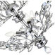 Ivy 6 Light 22 inch Chrome Chandelier Ceiling Light