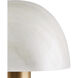 La Gravite 11 inch 60 watt Natural and Brass Table Lamp Portable Light