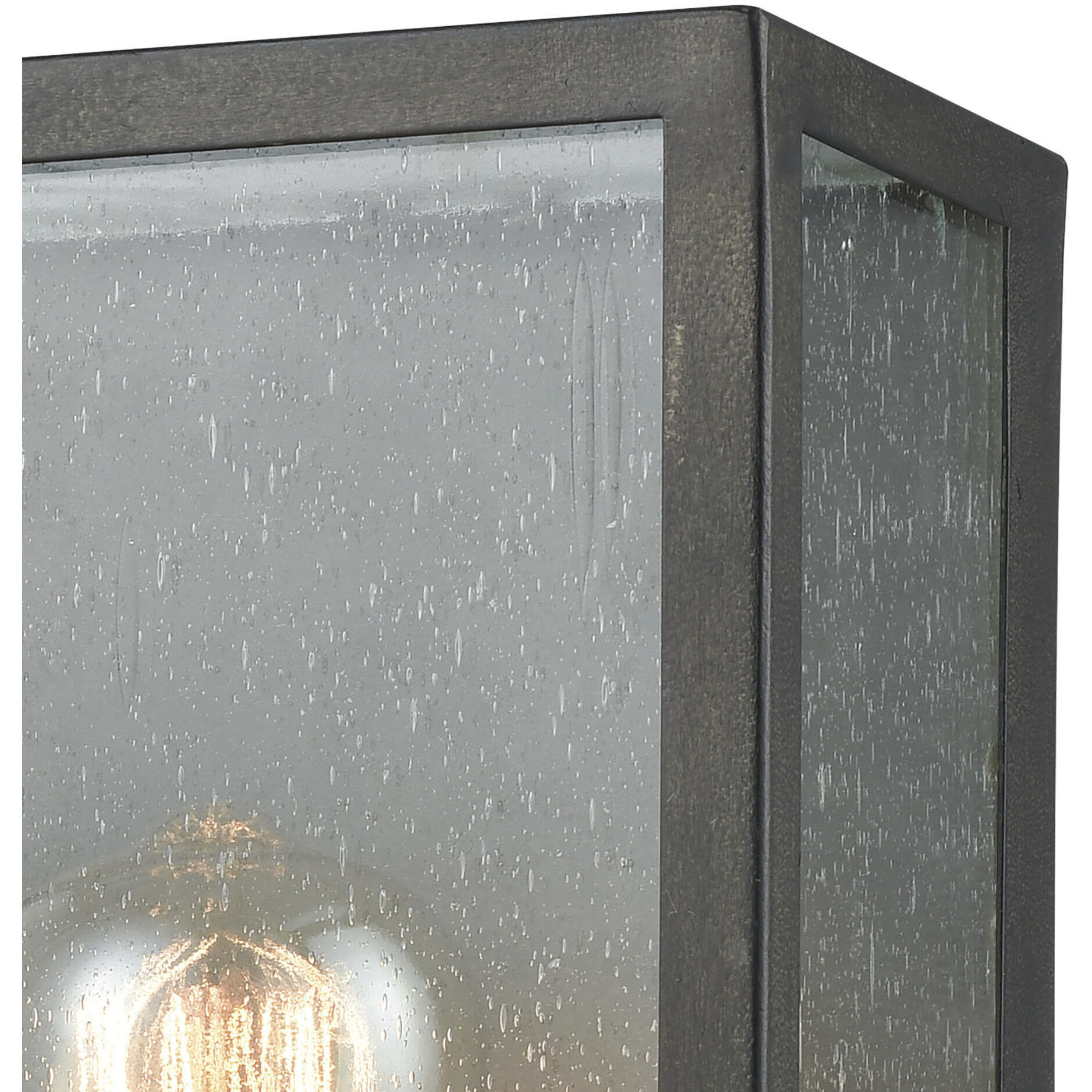 McKenzie 1 Light 11 inch Blackened Bronze with Brushed Brass Outdoor Wall Sconce