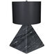 Sheba 23 inch 60.00 watt Black Marble Table Lamp Portable Light