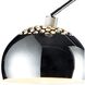 Penbrook 70 inch 100 watt Polished Nickel with White Floor Lamp Portable Light in Incandescent