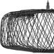 Cordova 1 Light 22 inch Black Rattan Pendant Ceiling Light, Design Series